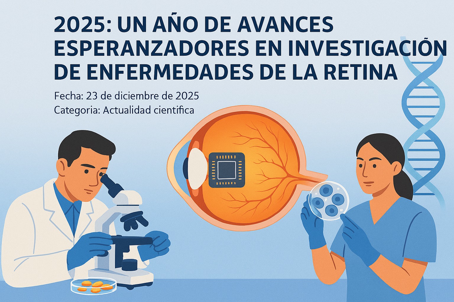 2025: Un año de avances esperanzadores en la investigación de enfermedades de la retina