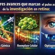 Tres avances que marcan el pulso actual de la investigación en retina: terapia génica, reemplazo celular y optogenética